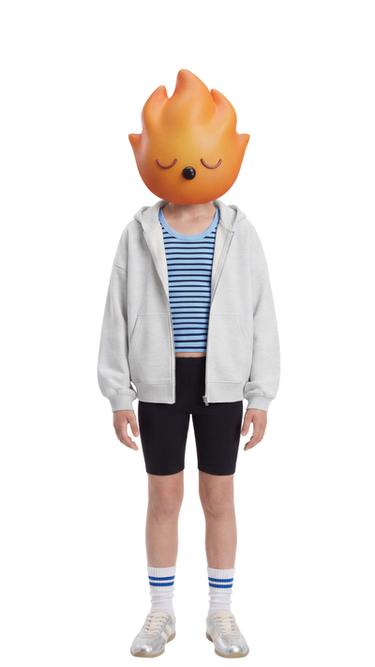ZIP-UP PLUSH HOODIE - Grey marl by Zara