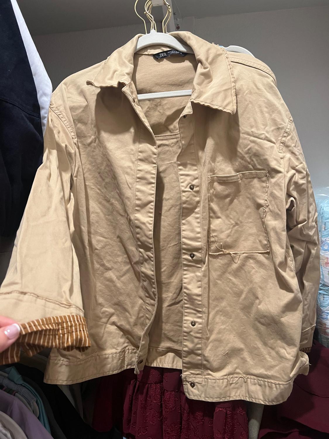 BEIGE OVER SHIRT - Image 3