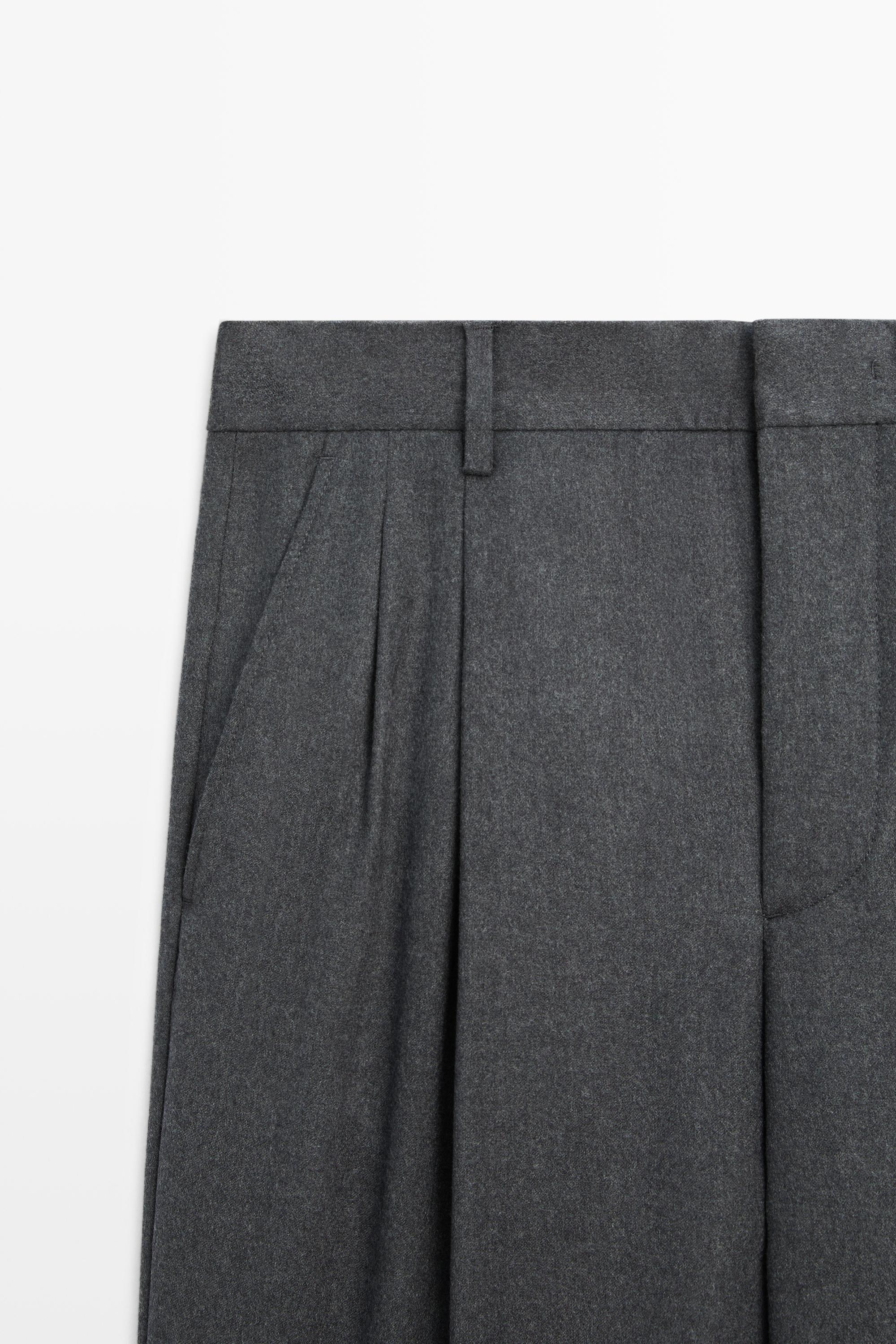 Pantalon tailleur 100 % laine
