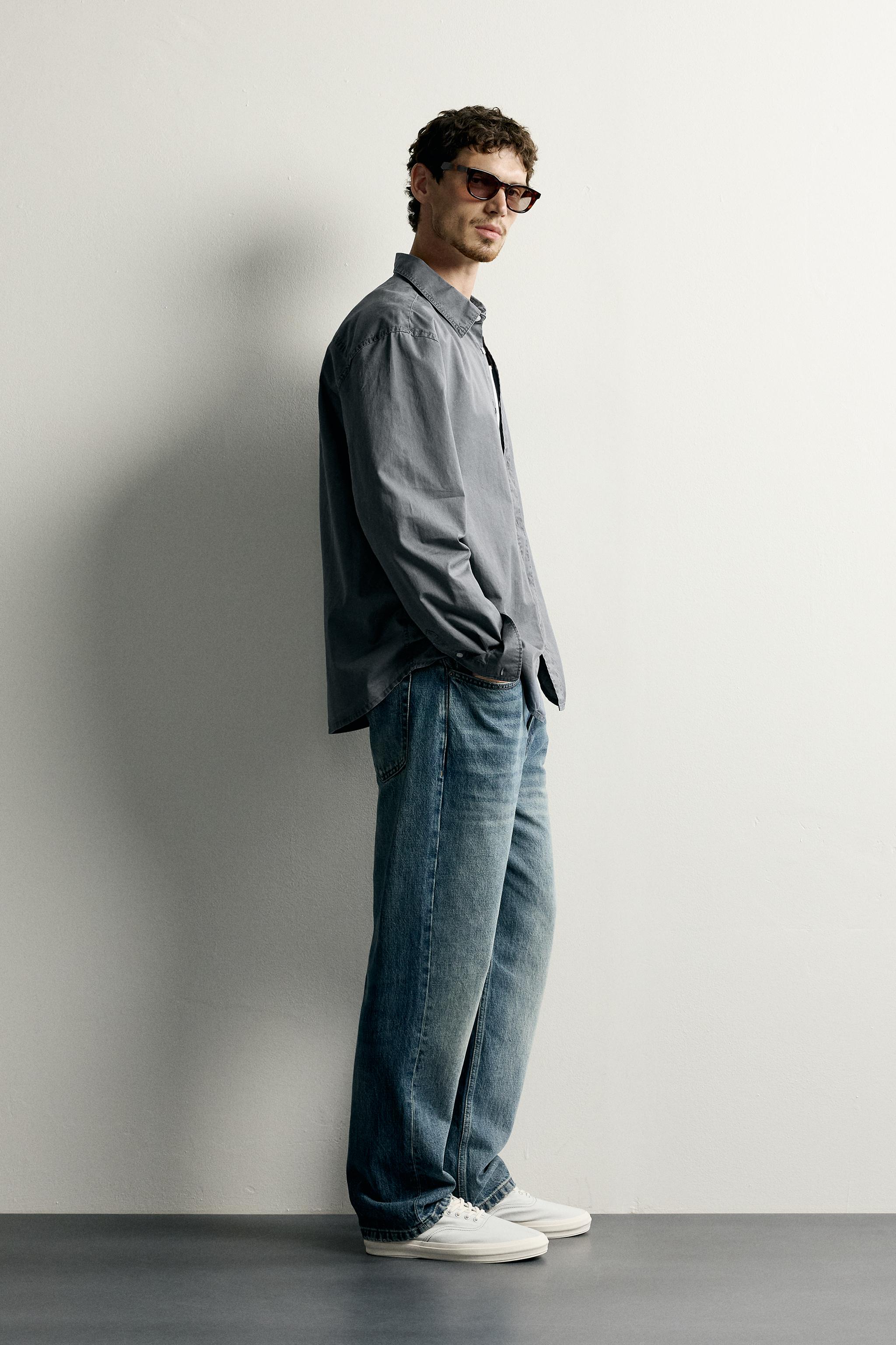 WASHED RELAXED-FIT SHIRT