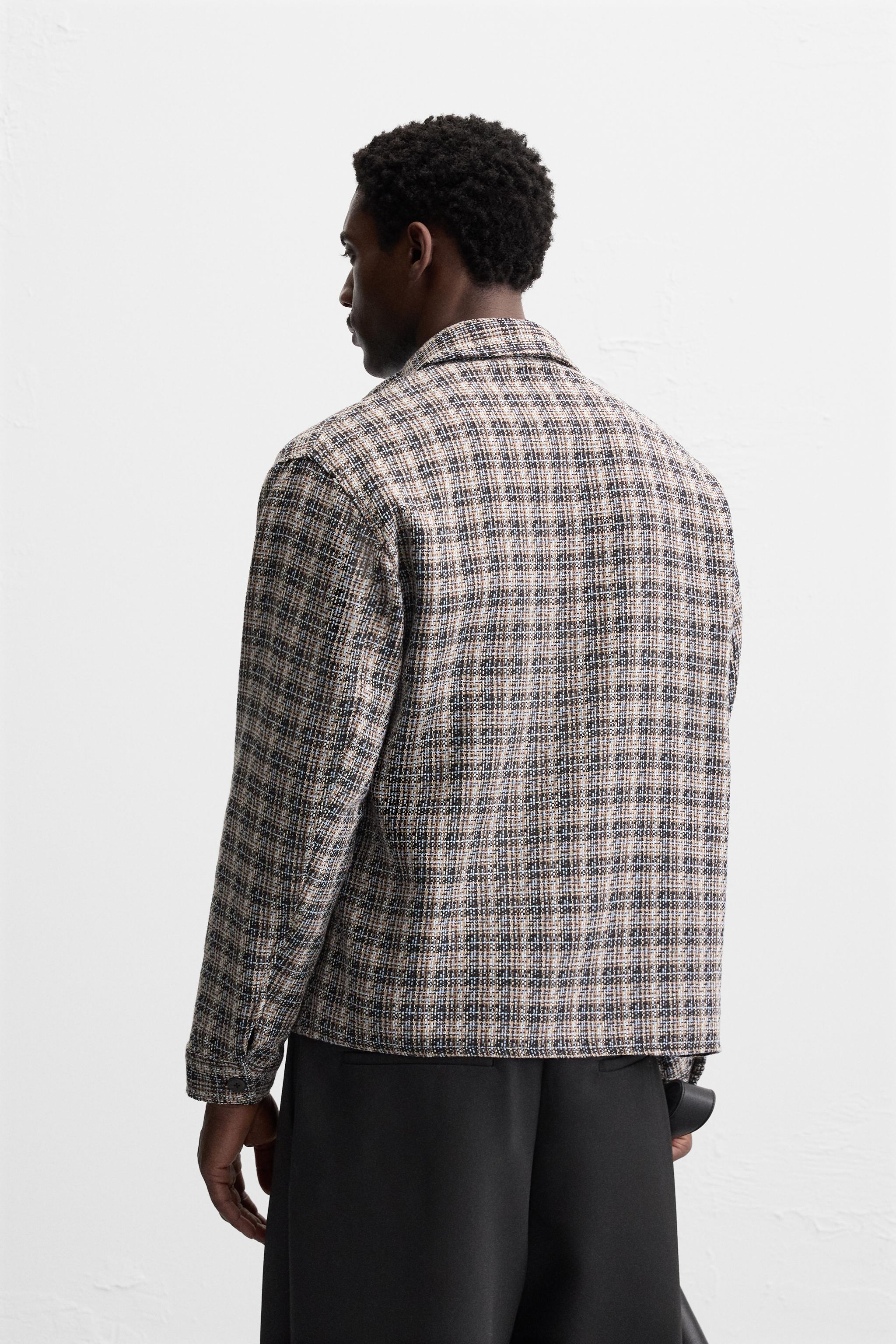 STRUCTURED CHECKERED OVERSHIRT