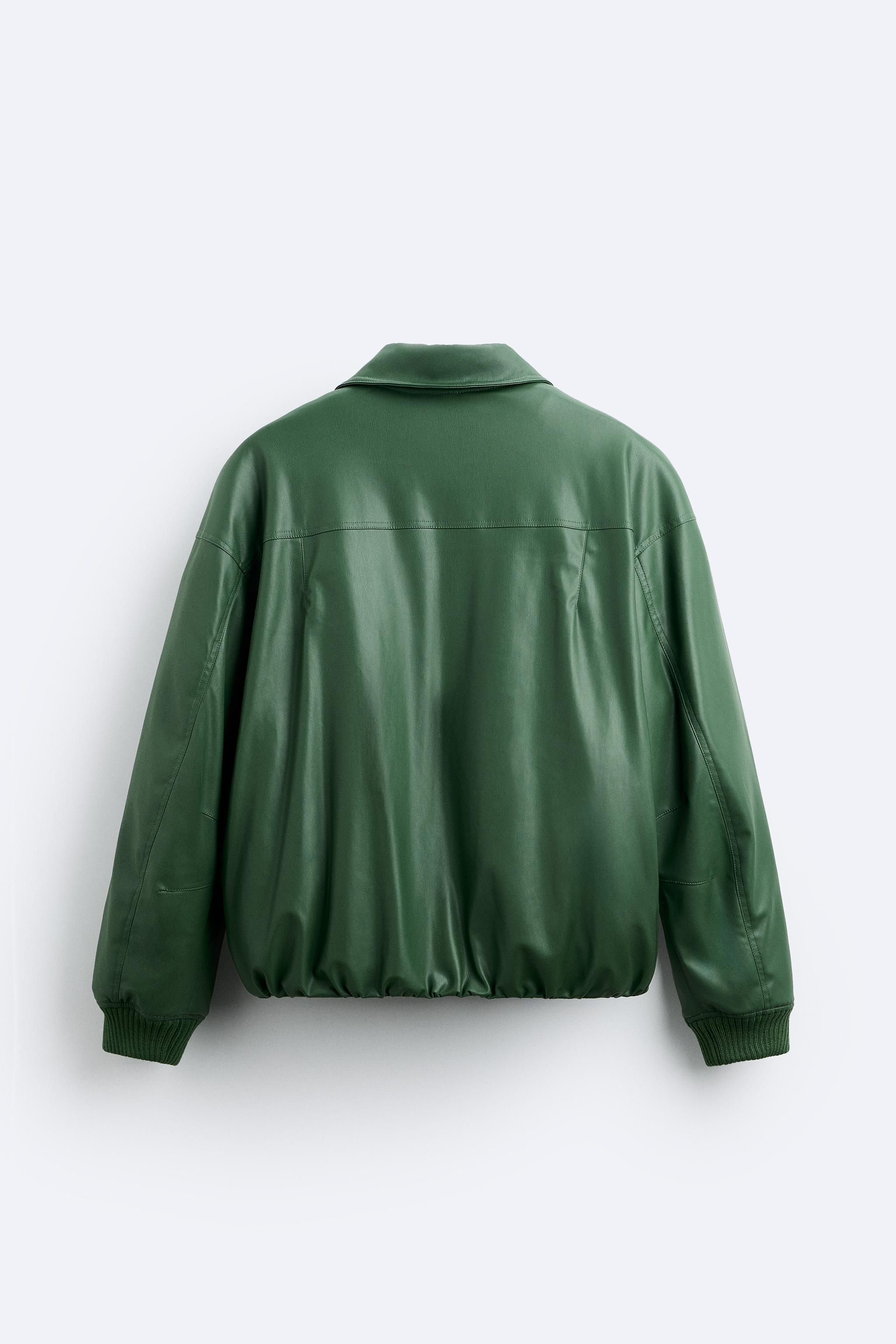 Green store jacket zara