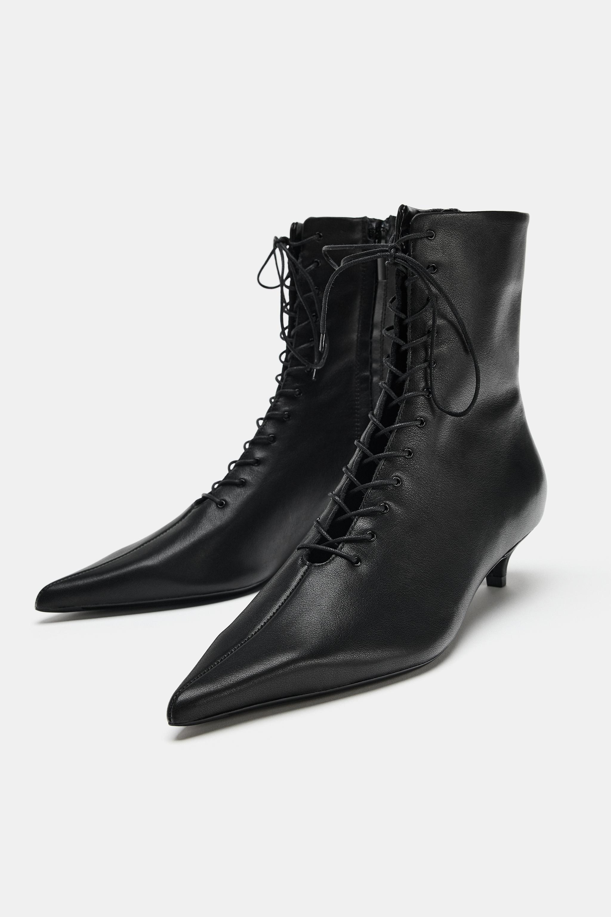 BOTTINES KITTEN CUIR