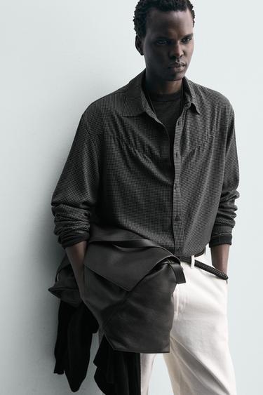 CHEMISE WESTERN À CARREAUX - Gris anthracite de Zara - Image 5