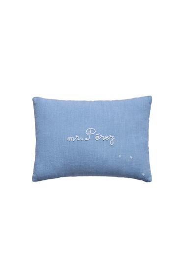 KIDS' TOOTH FAIRY CUSHION - Blue by Zara