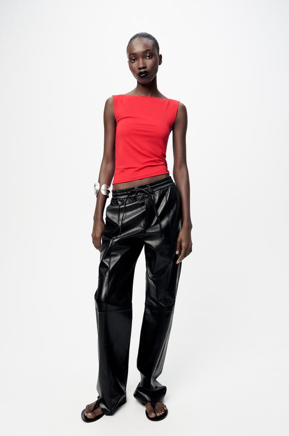 Zara, Tops, Zara Sheer Tan Top Camisole Chiffon Neutral Colour Women Size  Medium
