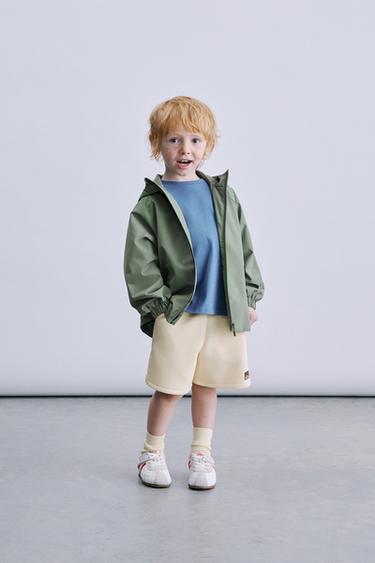 INTERLOCK BERMUDA SHORTS WITH LABEL - Light yellow by Zara