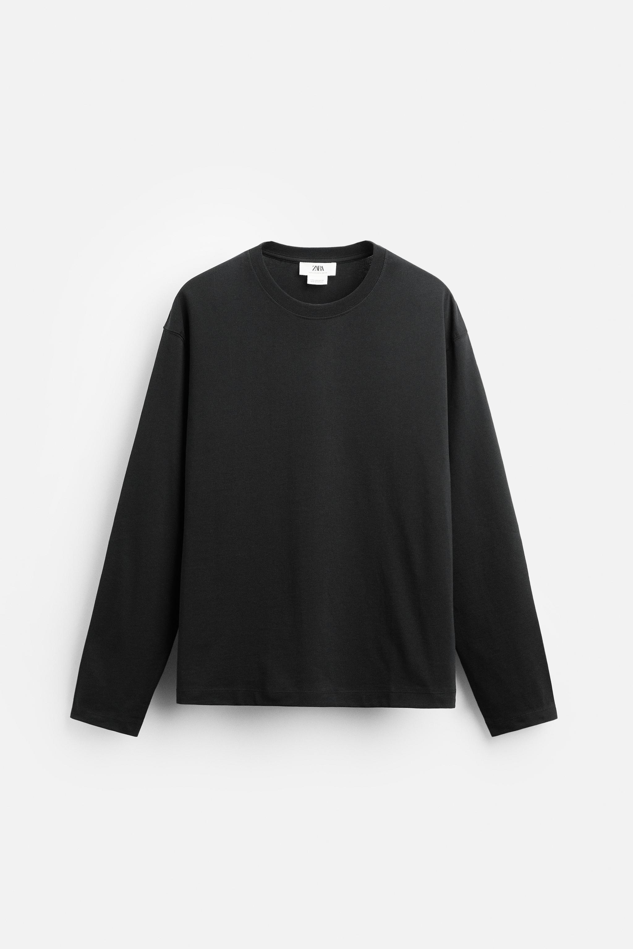 Tee shirt noir fashion zara