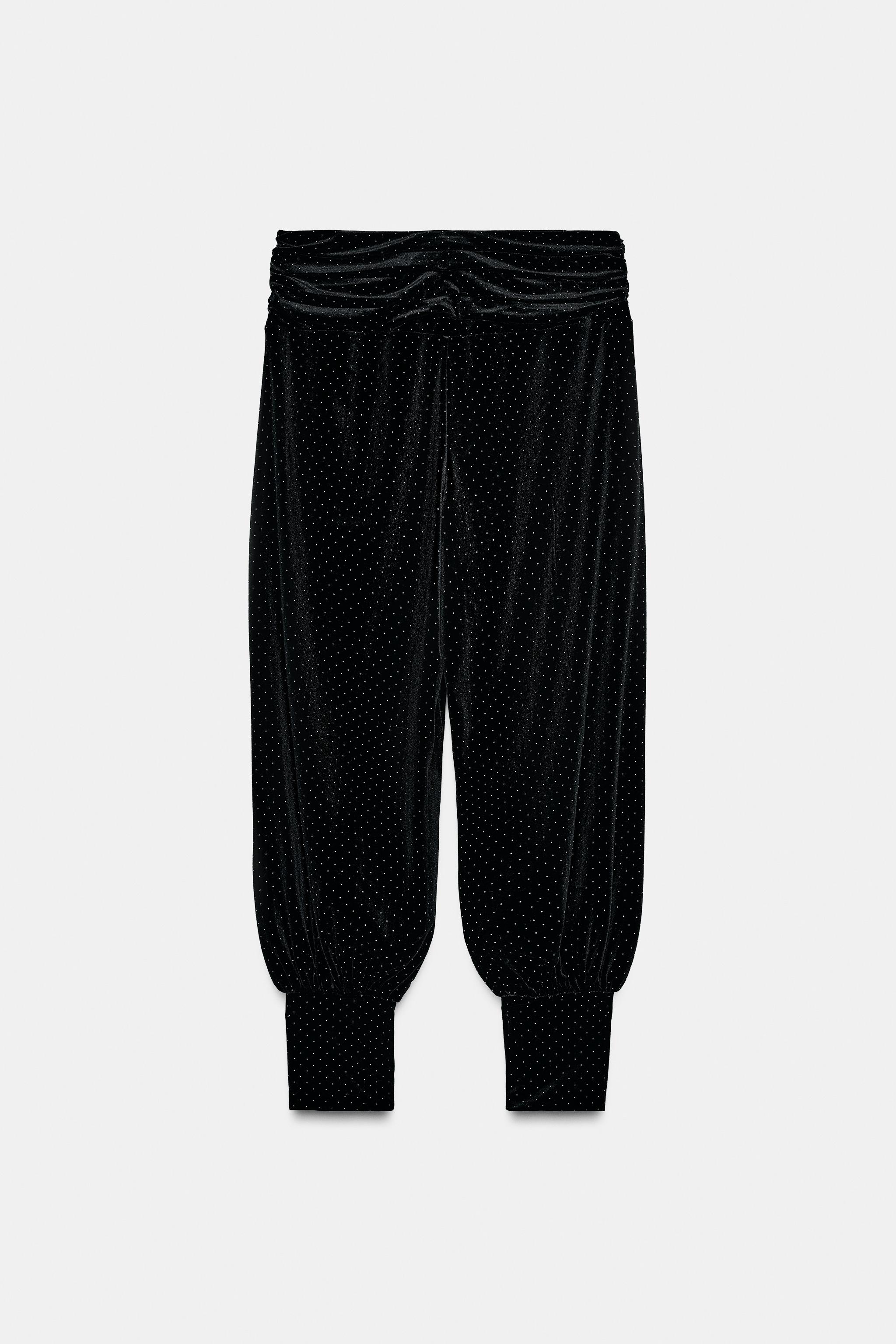 SPARKLY VELVET BAGGY PANTS