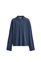 ASİMETRİK KENARLI ÖRGÜ T-SHIRT - Görsel 2