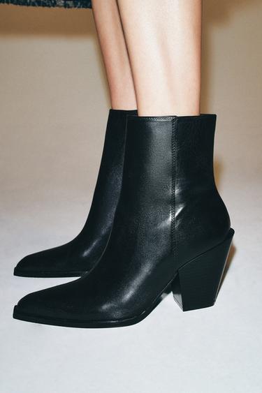 Botines vaqueros de cuero