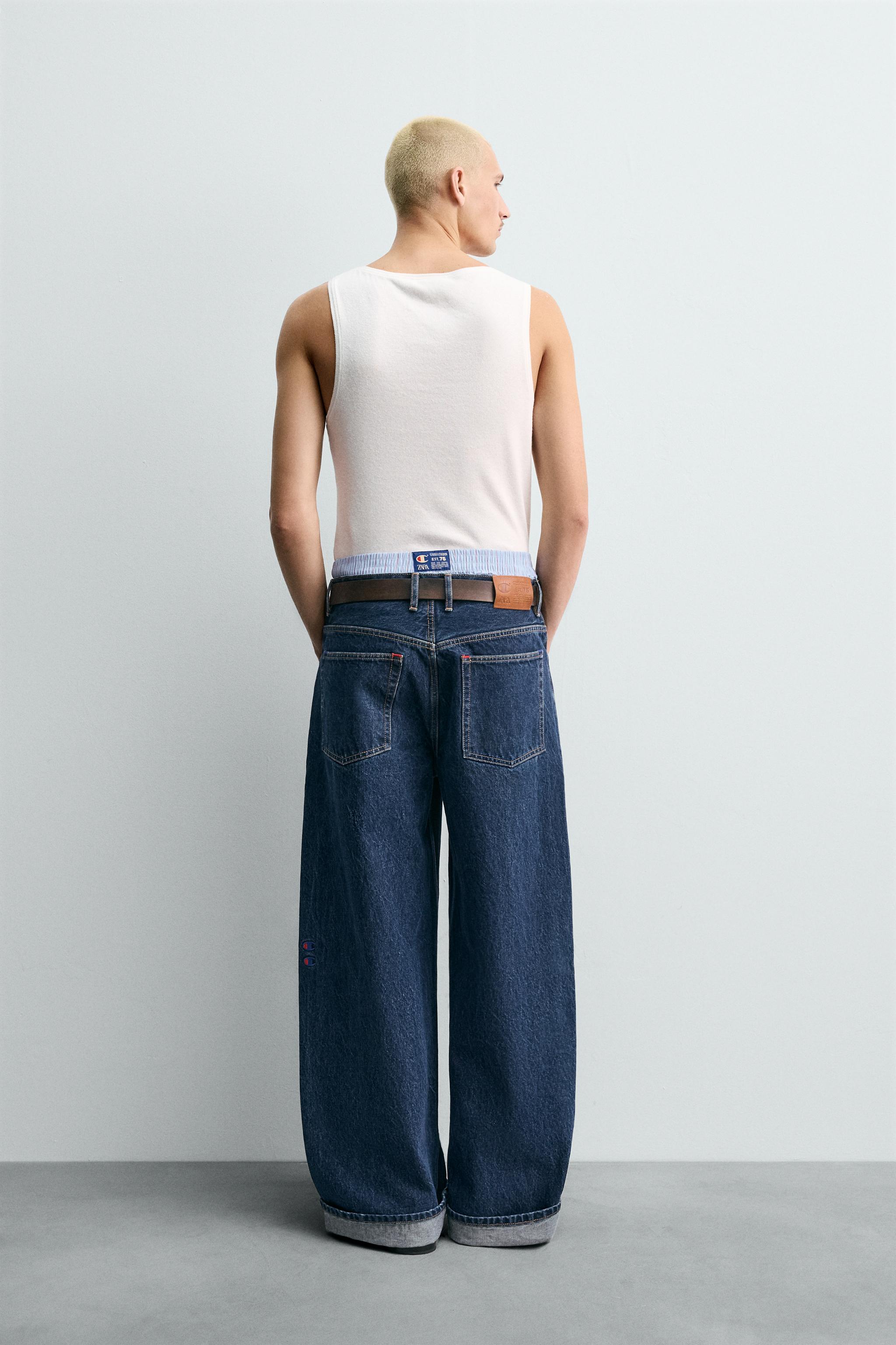 baruchan40 JEANS BAGGY FIT CHAMPION ® X ZARA - ブルー | ZARA Japan / 日本