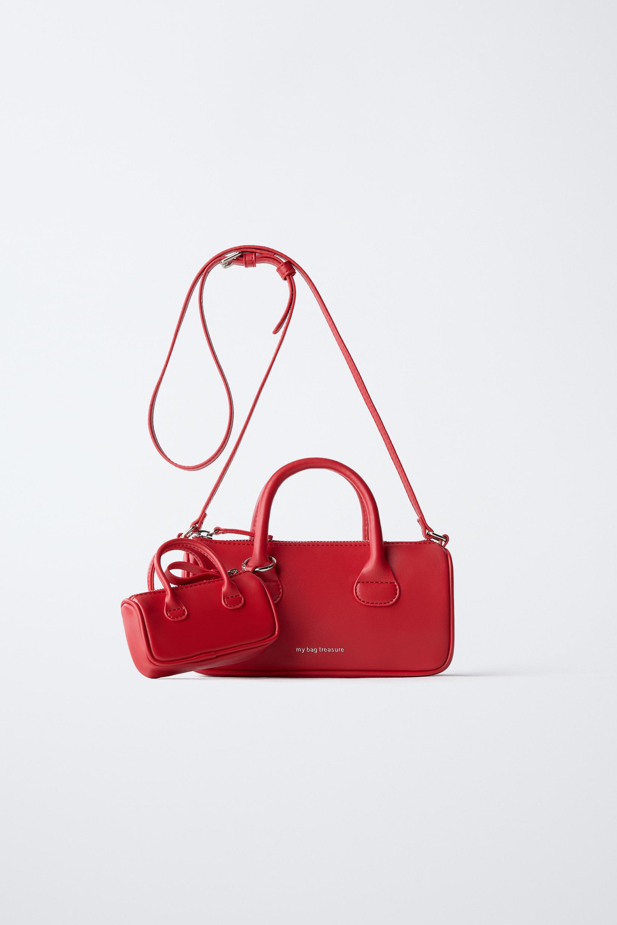 赤いバックの少女 チャームクロスボディバッグ - レッド | ZARA Japan / 日本