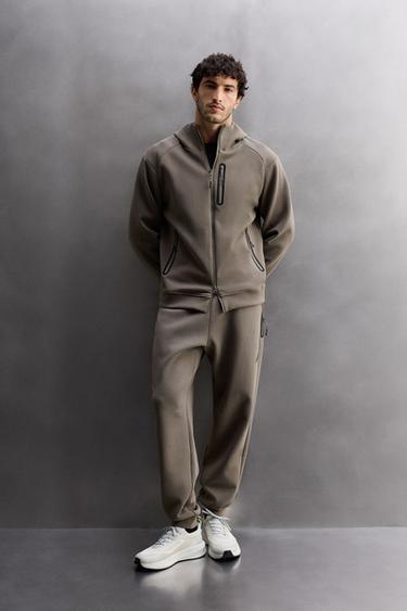 PANTALON TECHNIQUE FERMETURE ÉCLAIR - Sable de Zara