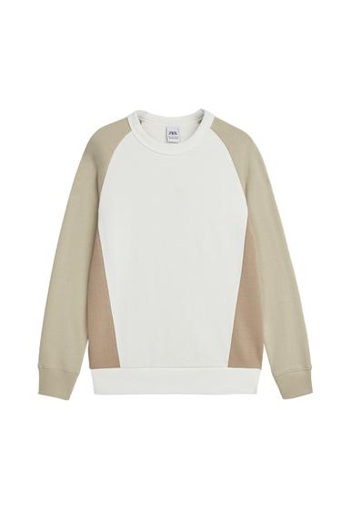 BASIC COLOUR BLOCK SWEATSHIRT