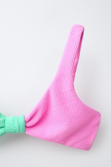 6-14 ANS/BIKINI TEXTURE NŒUD - Fuchsia de Zara - Image 2