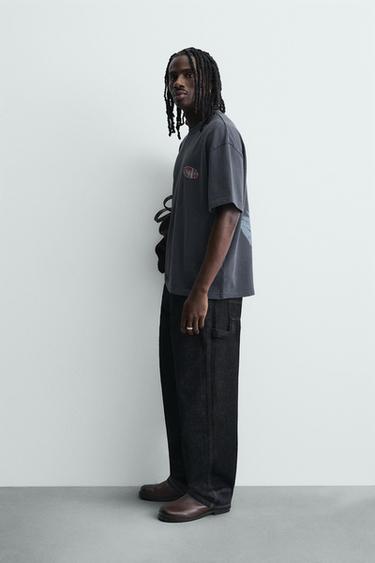 WASHED POST MALONE™ GRAPHIC SWEATSHIRT - Blue by Zara - Image 3