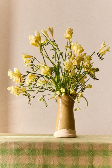 Zara TERRACOTTA CYLINDRICAL VASE - Brown / Taupe