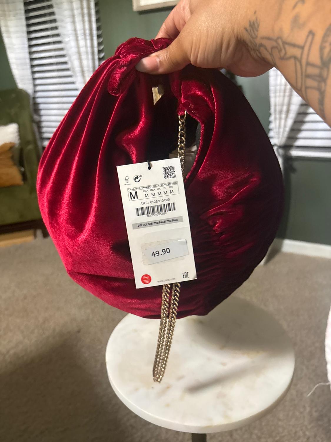 VELVET BUCKET BAG - Image 3