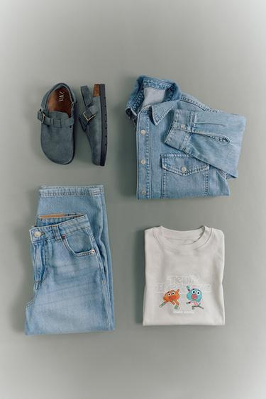 GUMBALL CARTOON NETWORK™ PRINTED T-SHIRT - Pearl grey by Zara