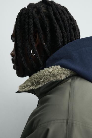 BLOUSON TECHNIQUE BIMATIÈRE - Kaki de Zara - Image 4