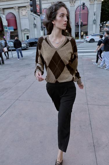 PANTALON CARROT CARGO - Noir de Zara - Image 0