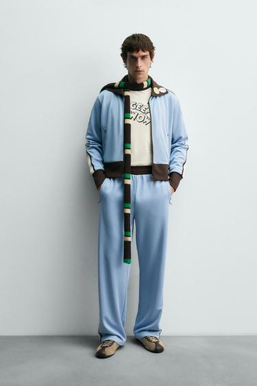 QUẦN JOGGER PHỐI MÀU TƯƠNG PHẢN HARRY LAMBERT FOR ZARA X DISNEY - Màu xanh da trời từ Zara - Hình ảnh 0
