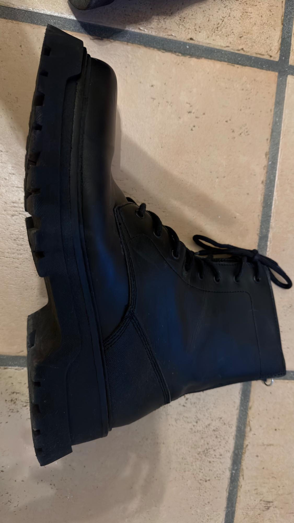LACE BOOTS WITH ZIP BLACK - Image 6