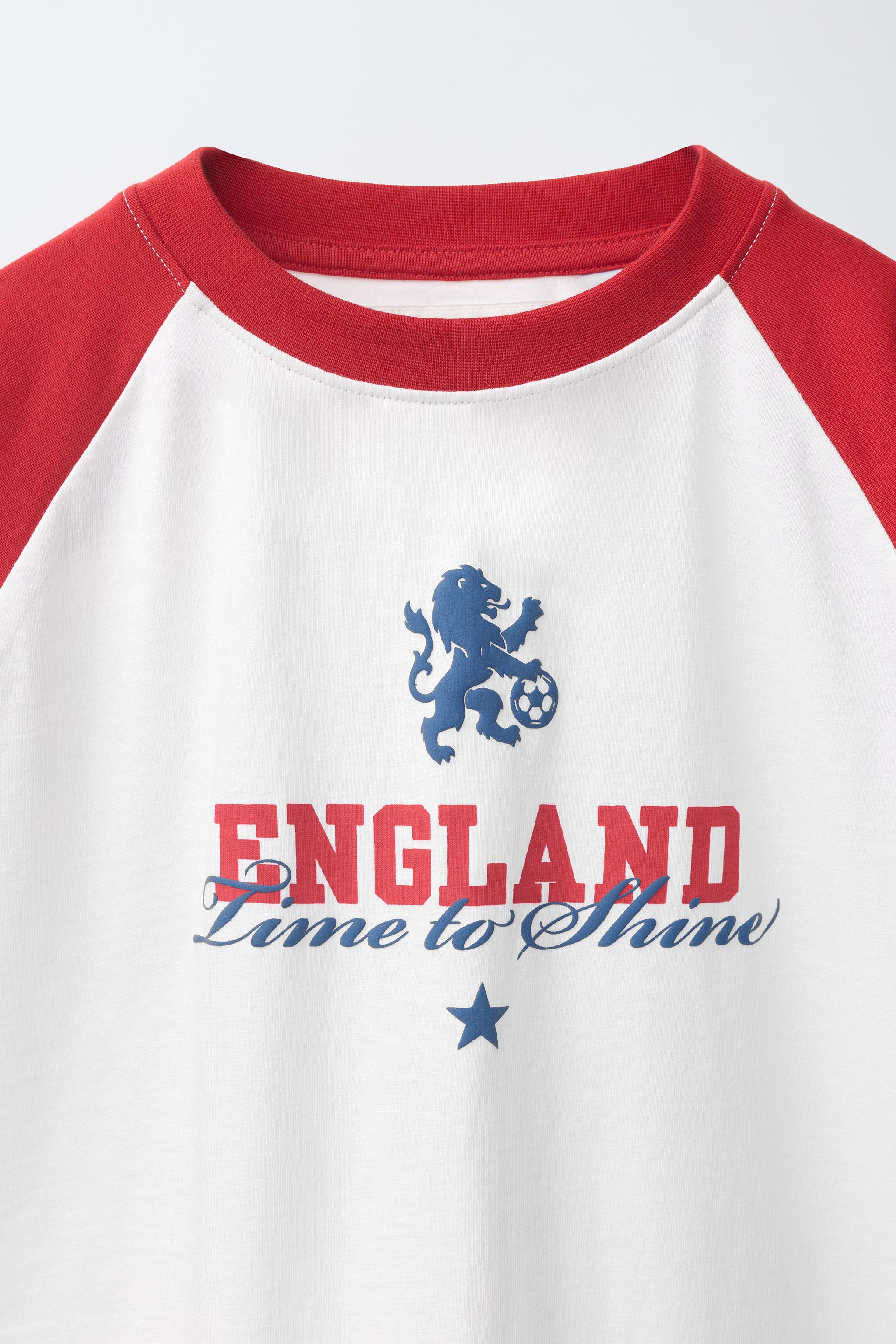 Детские футболки Zara ENGLAND FIFA WORLD CUP™ 2026 PRINT T-SHIRT — фото 4