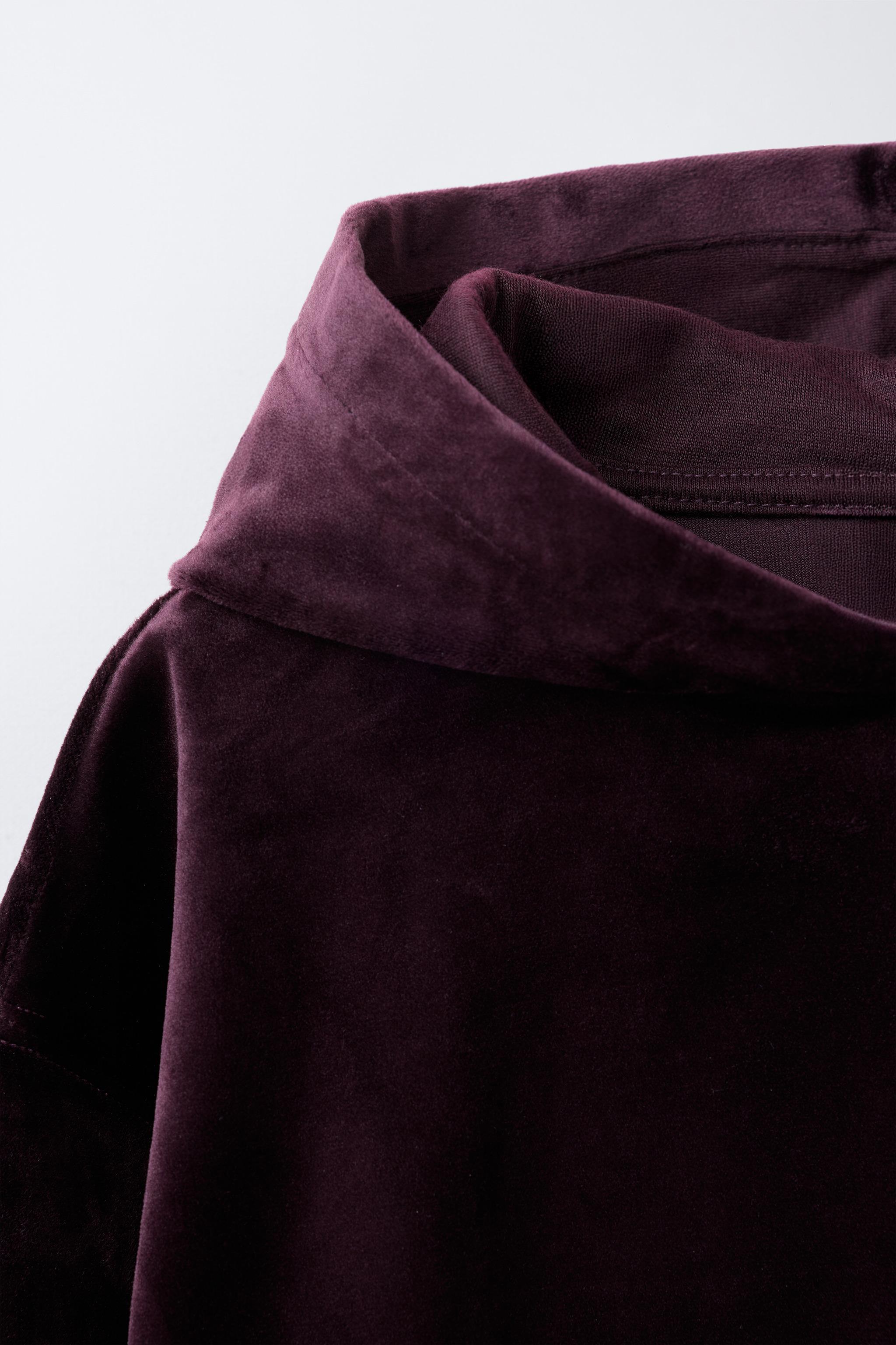 ENSEMBLE SWEAT À CAPUCHE ET PANTALON LARGE EN VELOUR