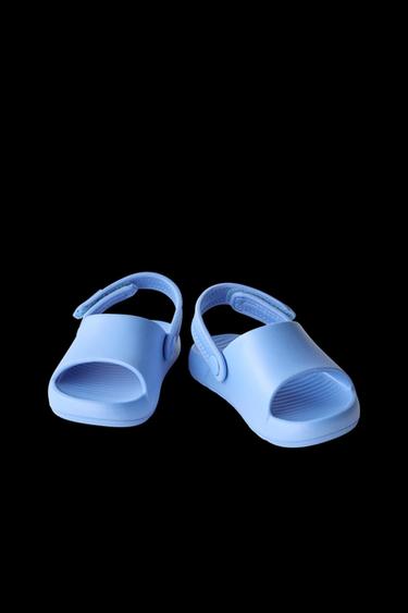 RUBBER SLIDERS - Blue by Zara