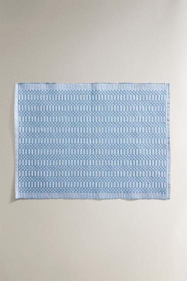 INDIVIDUAL DESIGN GEOMÉTRICO (PACK DE 2) - Azul da Zara - Imagem 0