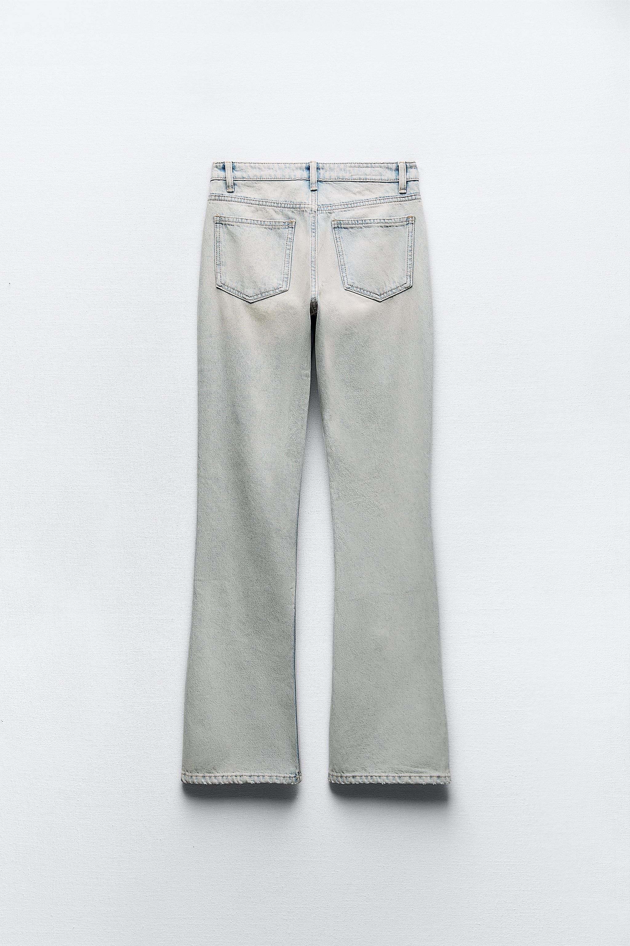 HIGH-RISE STOVE PIPE TRF JEANS - Blue
