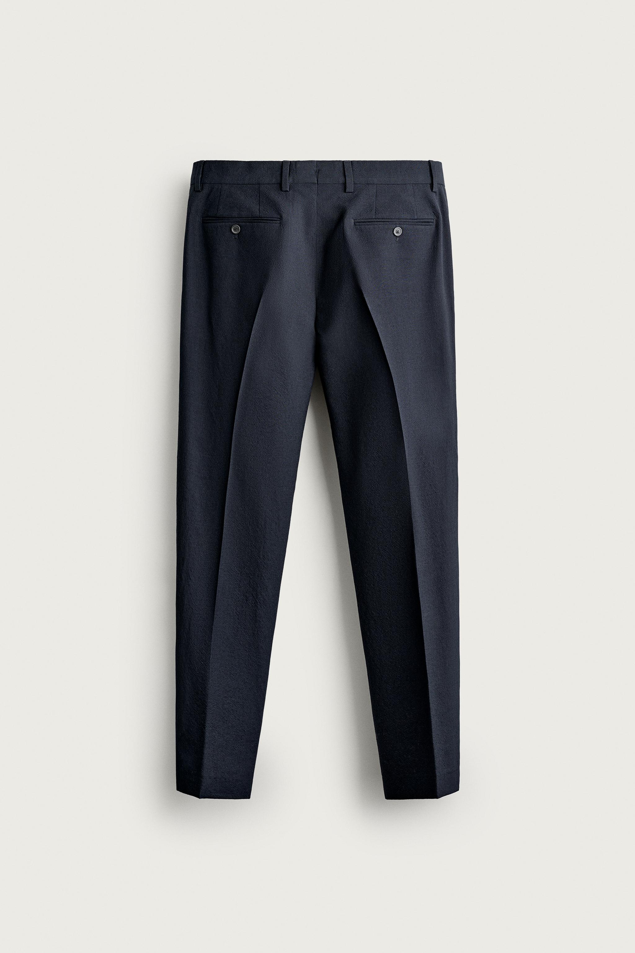 AARON LEVINE X ZARA 100% WOOL SUIT TROUSERS
