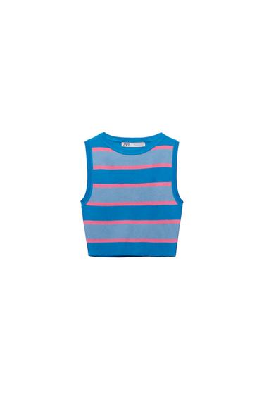 BASIC CROPPED KNIT TOP