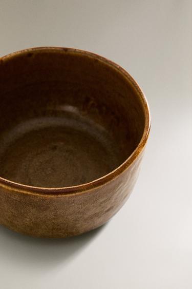 BROWN STONEWARE BOWL - Pumpkin by Zara - Image 2
