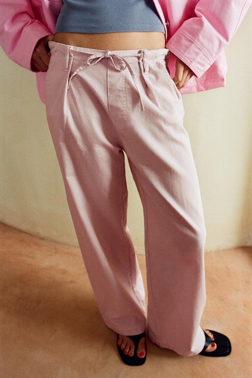 PLEATED PYJAMA TROUSERS