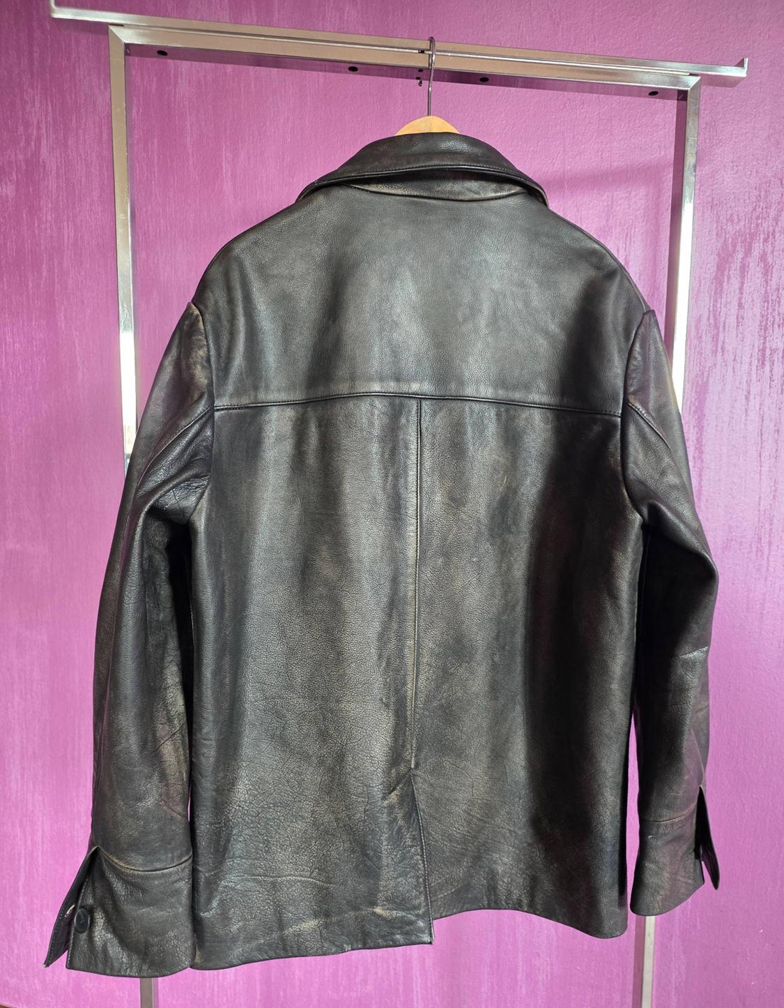 LIMITED EDITION VINTAGE EFFECT LEATHER JACKET - Image 2