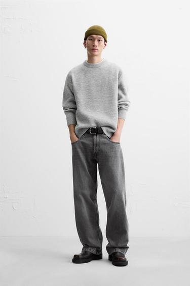 TEXTURED SWEATER - Pearl grey by Zara - Image 0