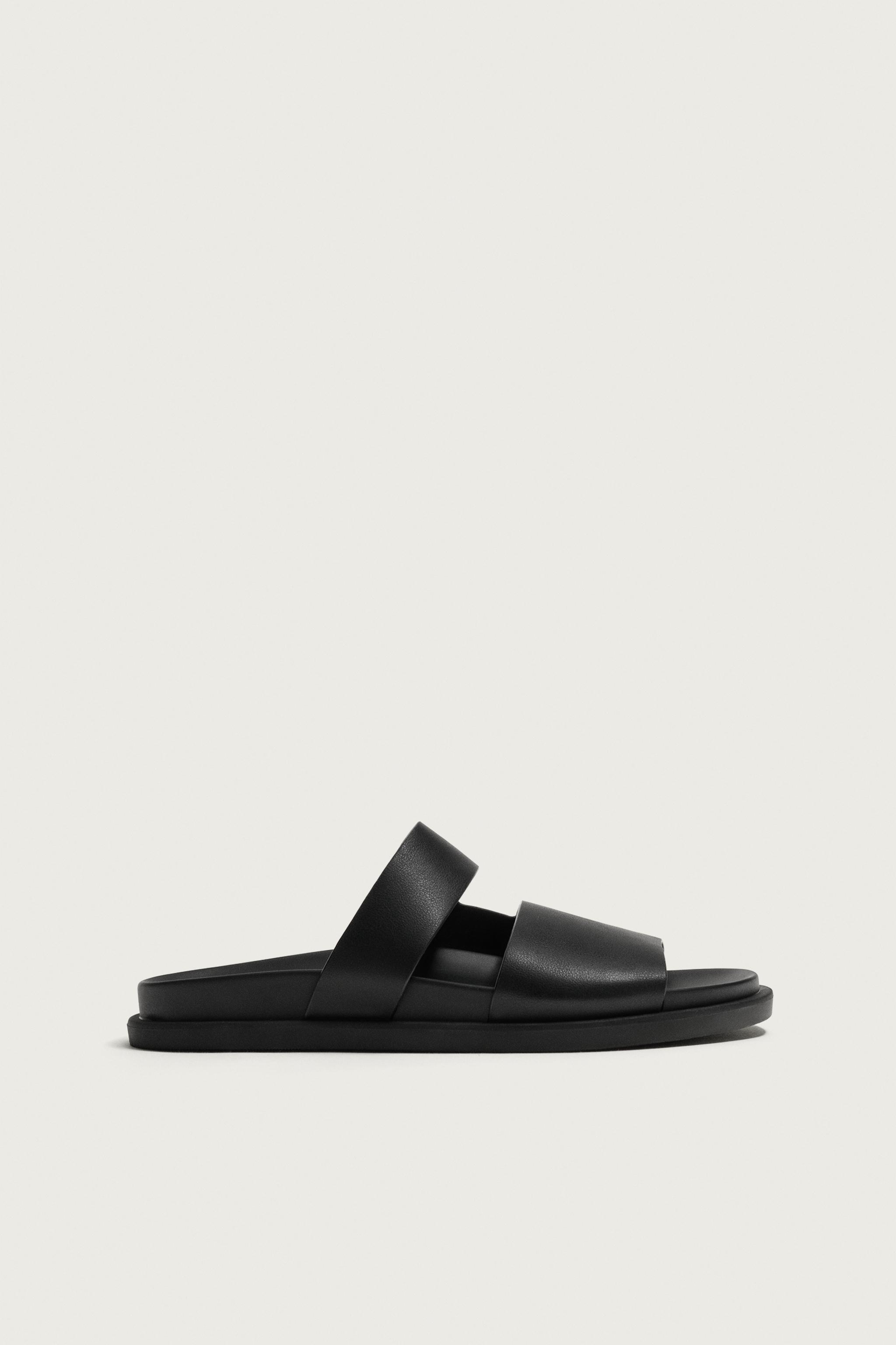 STRAPPY SANDALS — Black
