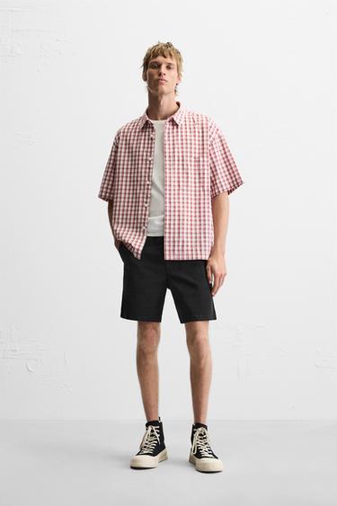BERMUDA RELAXED FIT - Zwart van Zara - Afbeelding 0