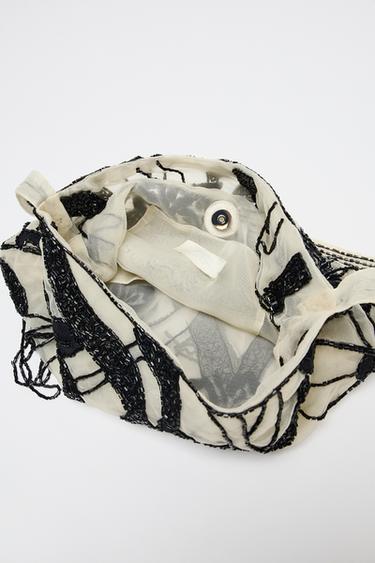 BEADED MESH BAG - Multicoloured by Zara - Image 3