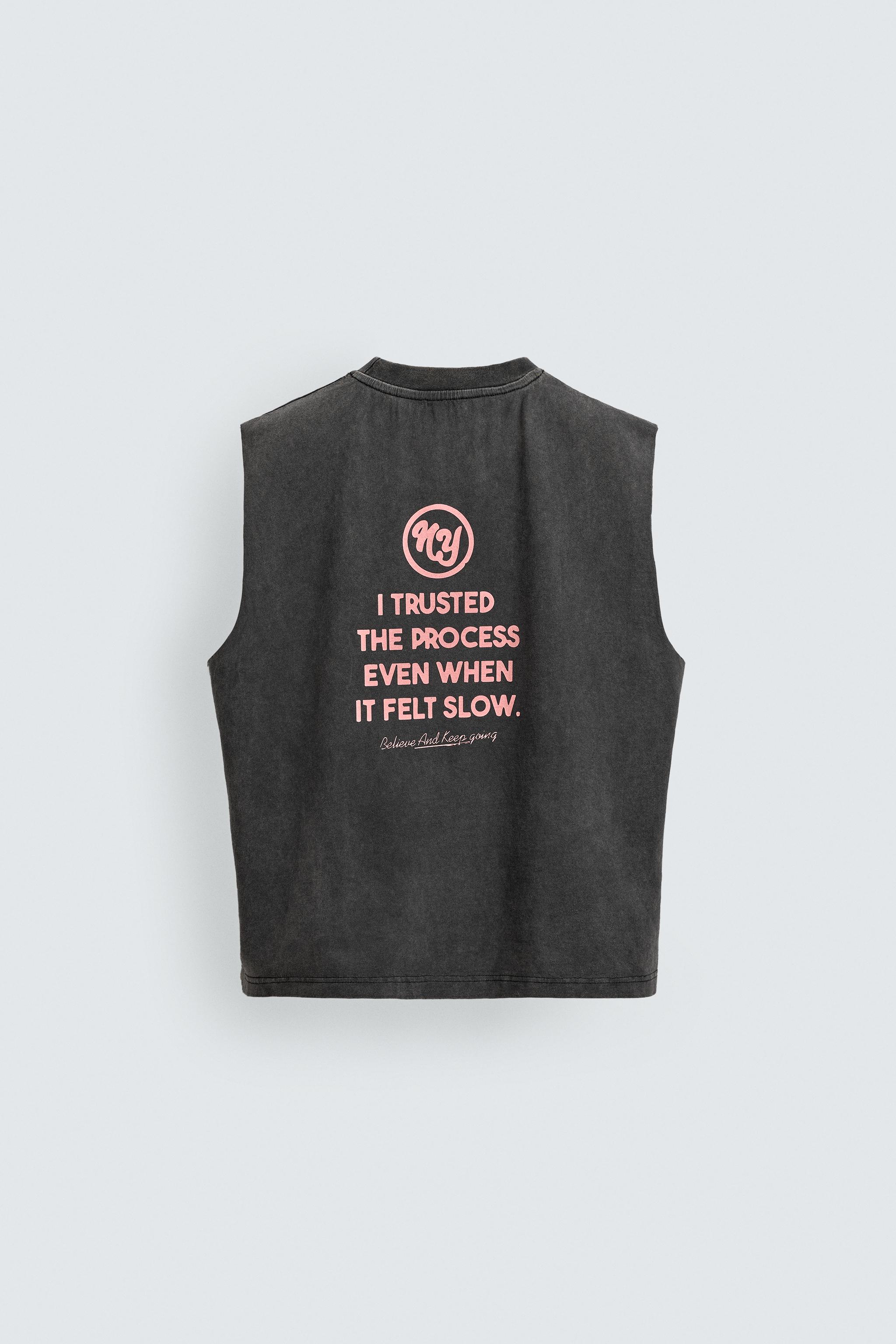 WASHED PRINTED TANK TOP
