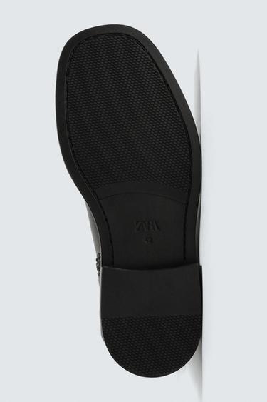 BOTTES EN CUIR À SEMELLES ÉPAISSES ÉDITION LIMITÉE - Noir de Zara - Image 3