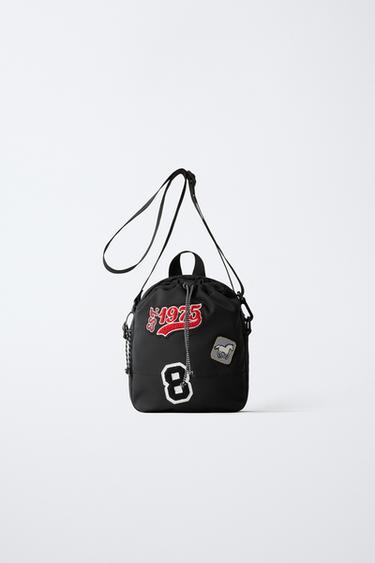 PATCHED CROSSBODY BAG - Black by Zara