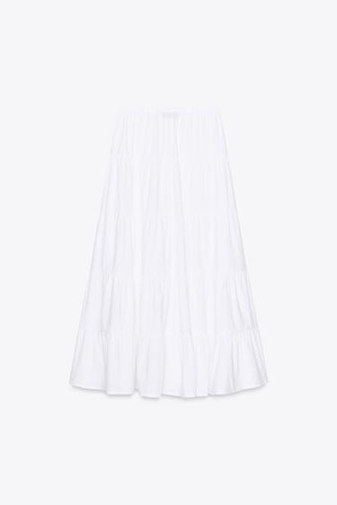 LONG TIERED SKIRT