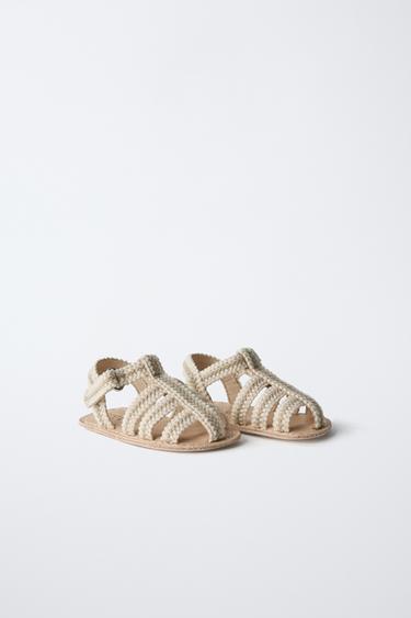 SANDALES PÊCHEUR PLAGE SOFT EN COTON - Blanc écru de Zara - Image 1