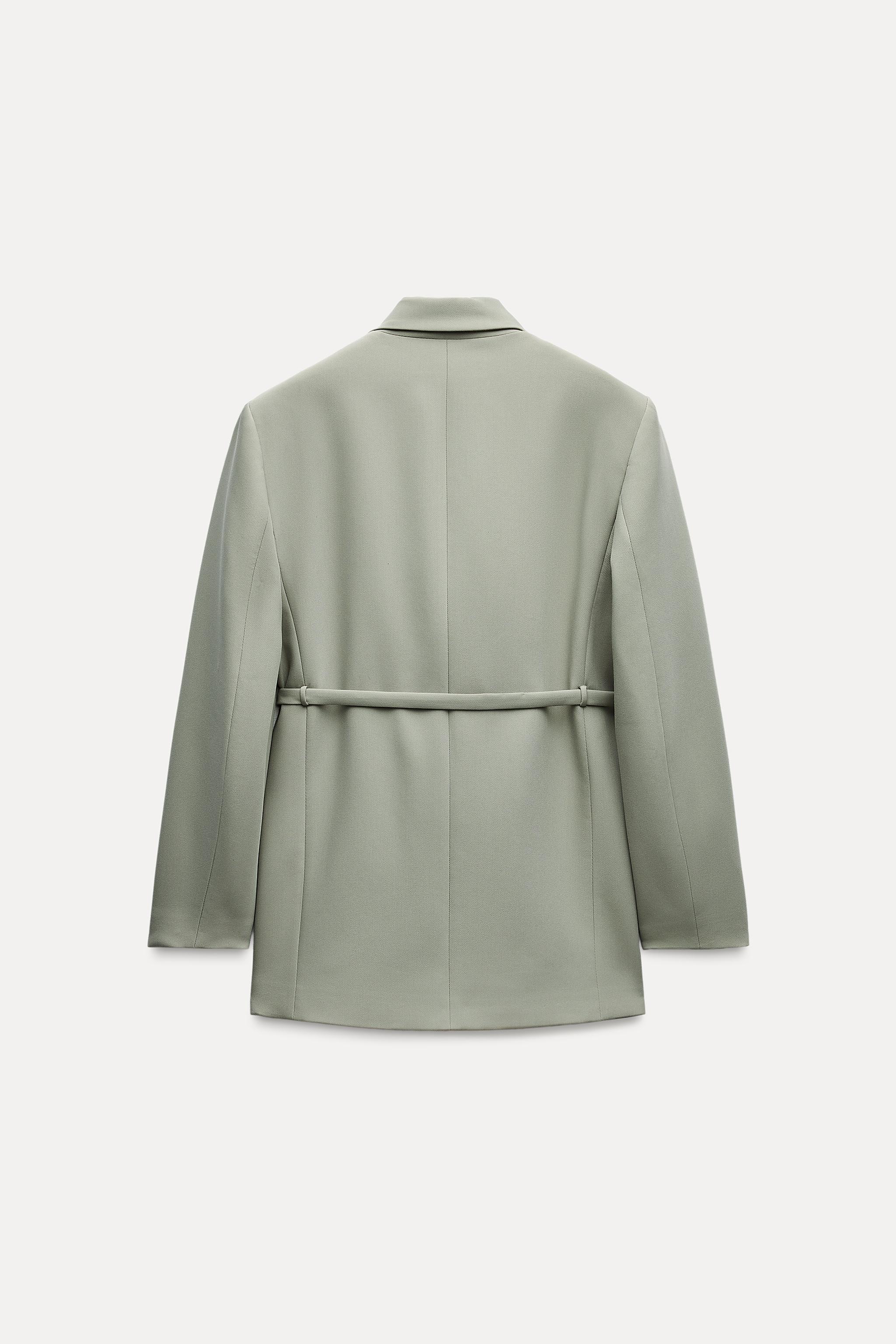 ベルト ダブルブレスト ブレザー - ミント | ZARA Japan / 日本