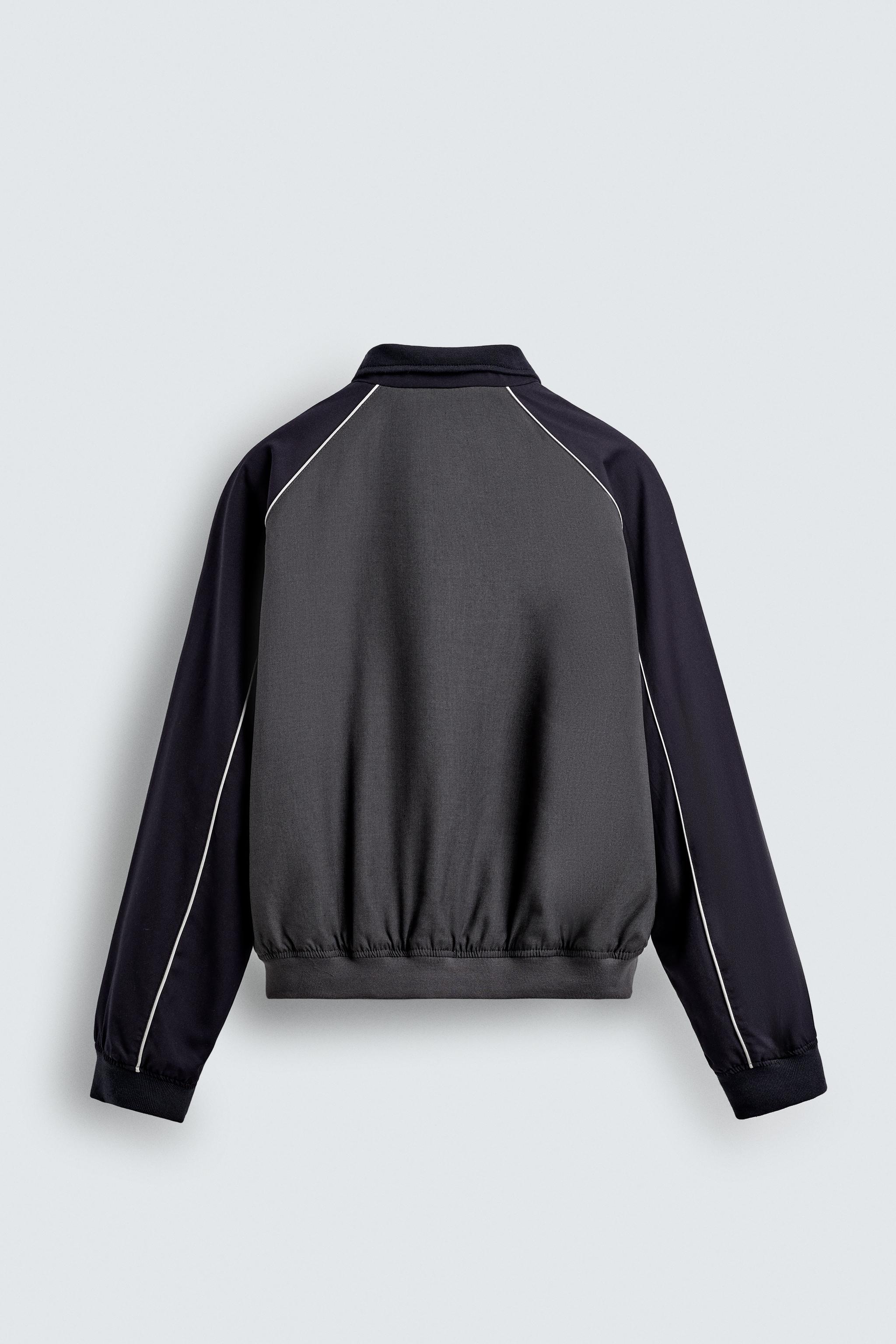 zara コントラストカラーワックス ジャケット ¥10,990 人気完売 ZARAコントラストカラーワックスジャケット - メルカリ