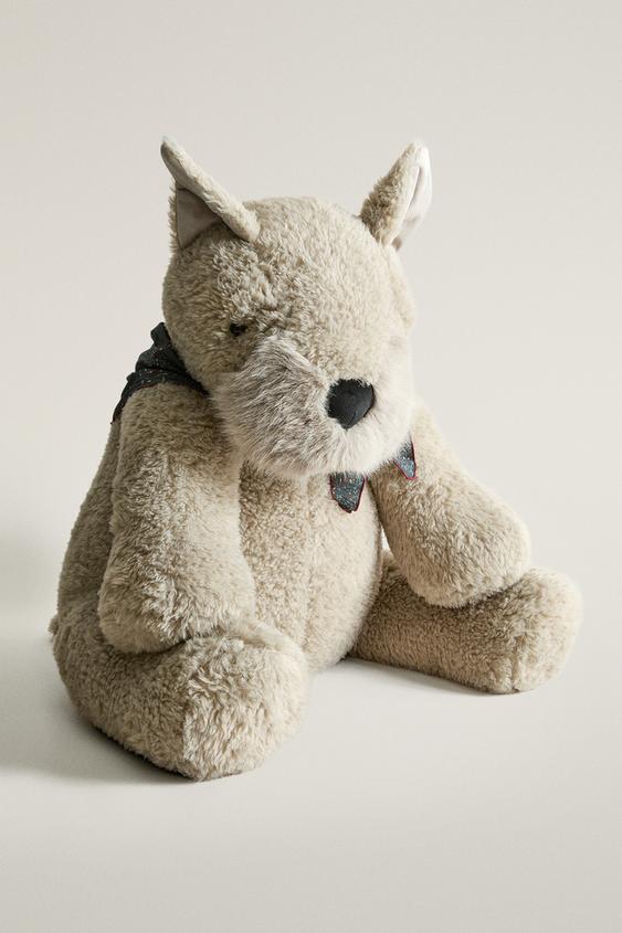 PLÜSCHTIER FÜR KINDER HUND EXTRA GROSS WEIHNACHTEN - Grau von Zara - Bild 0